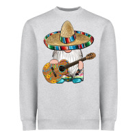 Heather Grey mexican gnomes guitar sombrero serape Heavyweight Sweatshirt - Artiststas