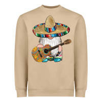 Mushroom mexican gnomes guitar sombrero serape Heavyweight Sweatshirt - Artiststas