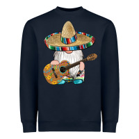 Navy mexican gnomes guitar sombrero serape Heavyweight Sweatshirt - Artiststas