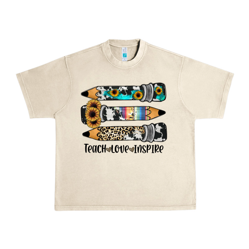 Western Pencils Teach Love Inspire Urban Heavy Tee by JahusDesignShop | Teevron