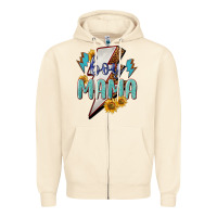 Sandshell boy mama lightning bold Zipper Hoodie - NancyCooperArtShop