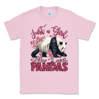 Bubblegum Pink just a girl who loves pandas Classic Tee - LillyAllenDesigns