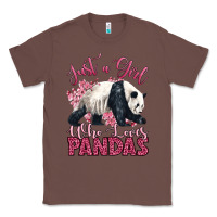 Chestnut just a girl who loves pandas Classic Tee - LillyAllenDesigns