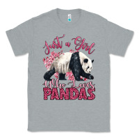 Heather Grey just a girl who loves pandas Classic Tee - LillyAllenDesigns