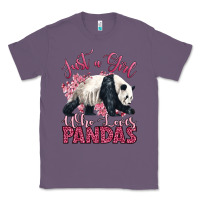 Lavender just a girl who loves pandas Classic Tee - LillyAllenDesigns