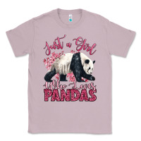 Lilac just a girl who loves pandas Classic Tee - LillyAllenDesigns
