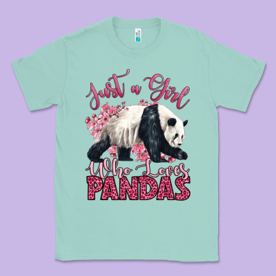 Just A Girl Who Loves Pandas Classic Tee Designed By Lillyallendesigns