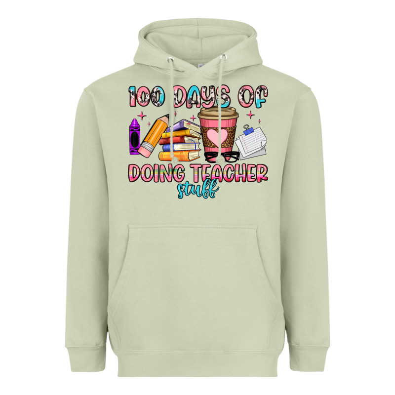 100 Days Of Doing Teacher Stuff Heavyweight Hoodie by Artiststas | Teevron