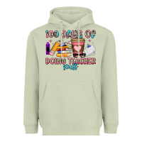 Matcha 100 days of doing teacher stuff Heavyweight Hoodie - Artiststas