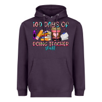 Plum 100 days of doing teacher stuff Heavyweight Hoodie - Artiststas