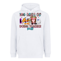 White 100 days of doing teacher stuff Heavyweight Hoodie - Artiststas