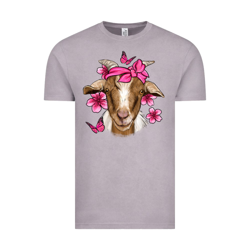Pink Floral Bandana Goat Vintage Tee by Jasminsmagicworld | Teevron