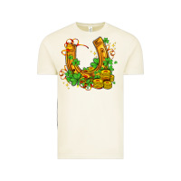 Vintage Arctic horseshoe with shamrocks and coin Vintage Tee - AdoDesignShop