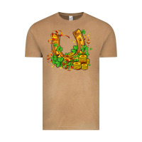 Vintage Camel horseshoe with shamrocks and coin Vintage Tee - AdoDesignShop