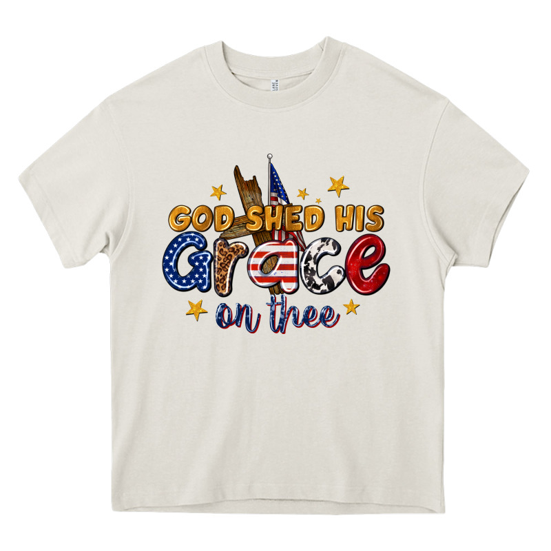 God Shed His Grace On Thee Heavy Core Tee by texasbilliewilder | Teevron