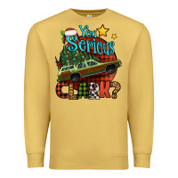 Antique Gold you serious clark with christmas car Premium Sweatshirt - Jasminsmagicworld