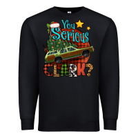 Black you serious clark with christmas car Premium Sweatshirt - Jasminsmagicworld