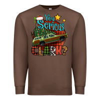 Chestnut you serious clark with christmas car Premium Sweatshirt - Jasminsmagicworld