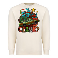 Sandshell you serious clark with christmas car Premium Sweatshirt - Jasminsmagicworld