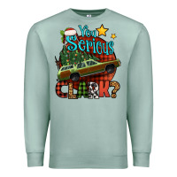 Seafoam you serious clark with christmas car Premium Sweatshirt - Jasminsmagicworld