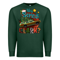 Sports Green you serious clark with christmas car Premium Sweatshirt - Jasminsmagicworld