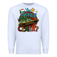 White you serious clark with christmas car Premium Sweatshirt - Jasminsmagicworld