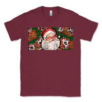 Burgundy christmas with santa Classic Tee - AdoDesignShop