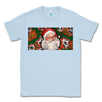 Dusty Blue christmas with santa Classic Tee - AdoDesignShop