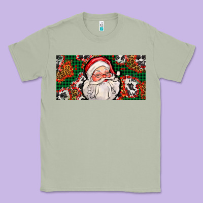 Christmas With Santa Classic Tee Designed By Adodesignshop