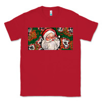 Red christmas with santa Classic Tee - AdoDesignShop