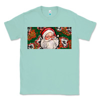 Seafoam christmas with santa Classic Tee - AdoDesignShop
