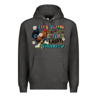 Charcoal Heather live today like fried tomorrow Premium Hoodie - JahusDesignShop
