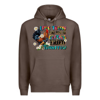 Coffee live today like fried tomorrow Premium Hoodie - JahusDesignShop