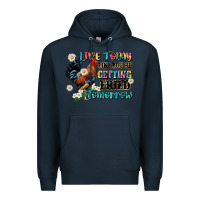 Navy live today like fried tomorrow Premium Hoodie - JahusDesignShop