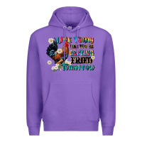 Purple live today like fried tomorrow Premium Hoodie - JahusDesignShop
