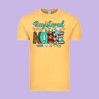 Registered Nurse Vintage Tee Designed By Bundleandbundleshop