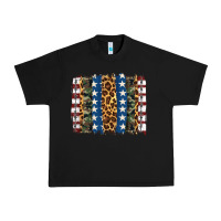 Black usa army pattern brushstroke Urban Heavy Tee - Artiststas