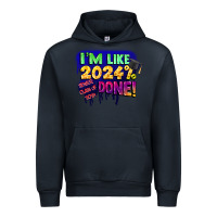 Navy i'm like 2024 done Urban Hoodie - CowGirlArtShop