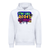 White i'm like 2024 done Urban Hoodie - CowGirlArtShop