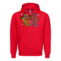Red pray on it pray over it pray through it Zipper Hoodie - MaliasSmallBusiness