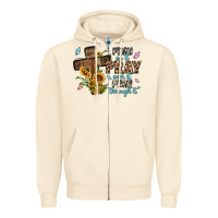 Sandshell pray on it pray over it pray through it Zipper Hoodie - MaliasSmallBusiness