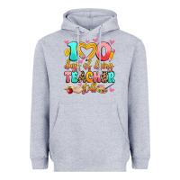 Heather Grey 100 days of doing teacher stuff Heavyweight Hoodie - Artiststas