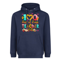 Navy 100 days of doing teacher stuff Heavyweight Hoodie - Artiststas