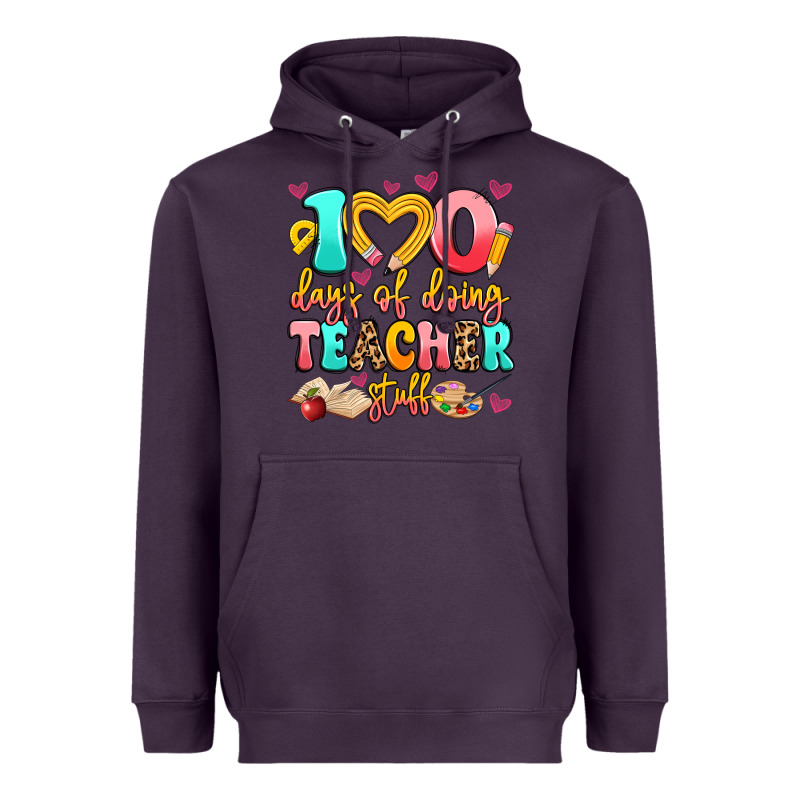 100 Days Of Doing Teacher Stuff Heavyweight Hoodie by Artiststas | Teevron