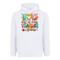 White 100 days of doing teacher stuff Heavyweight Hoodie - Artiststas