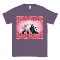 Lavender Panda With Sakura Blooms Classic Tee - LillyAllenDesigns