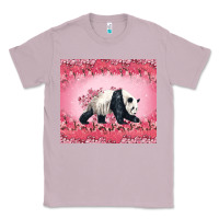 Lilac Panda With Sakura Blooms Classic Tee - LillyAllenDesigns