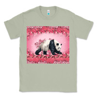 Matcha Panda With Sakura Blooms Classic Tee - LillyAllenDesigns