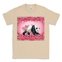 Mushroom Panda With Sakura Blooms Classic Tee - LillyAllenDesigns