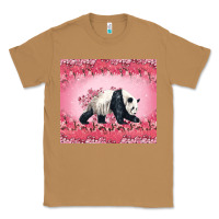 Toasted Coconut Panda With Sakura Blooms Classic Tee - LillyAllenDesigns